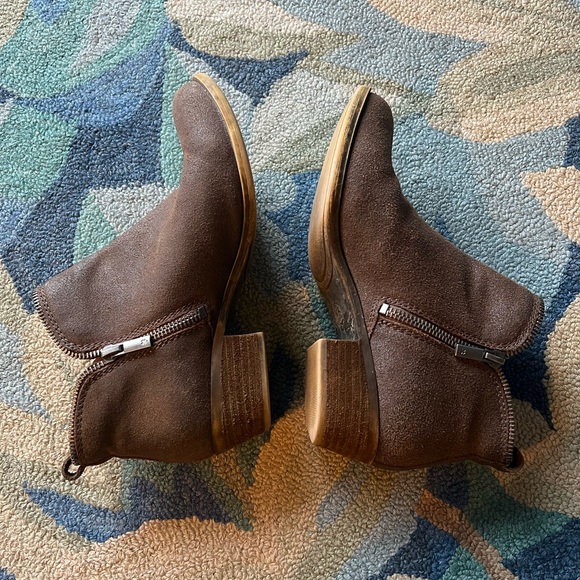 Lucky Brand Double Zip Suede Booties - Picture 5 of 6
